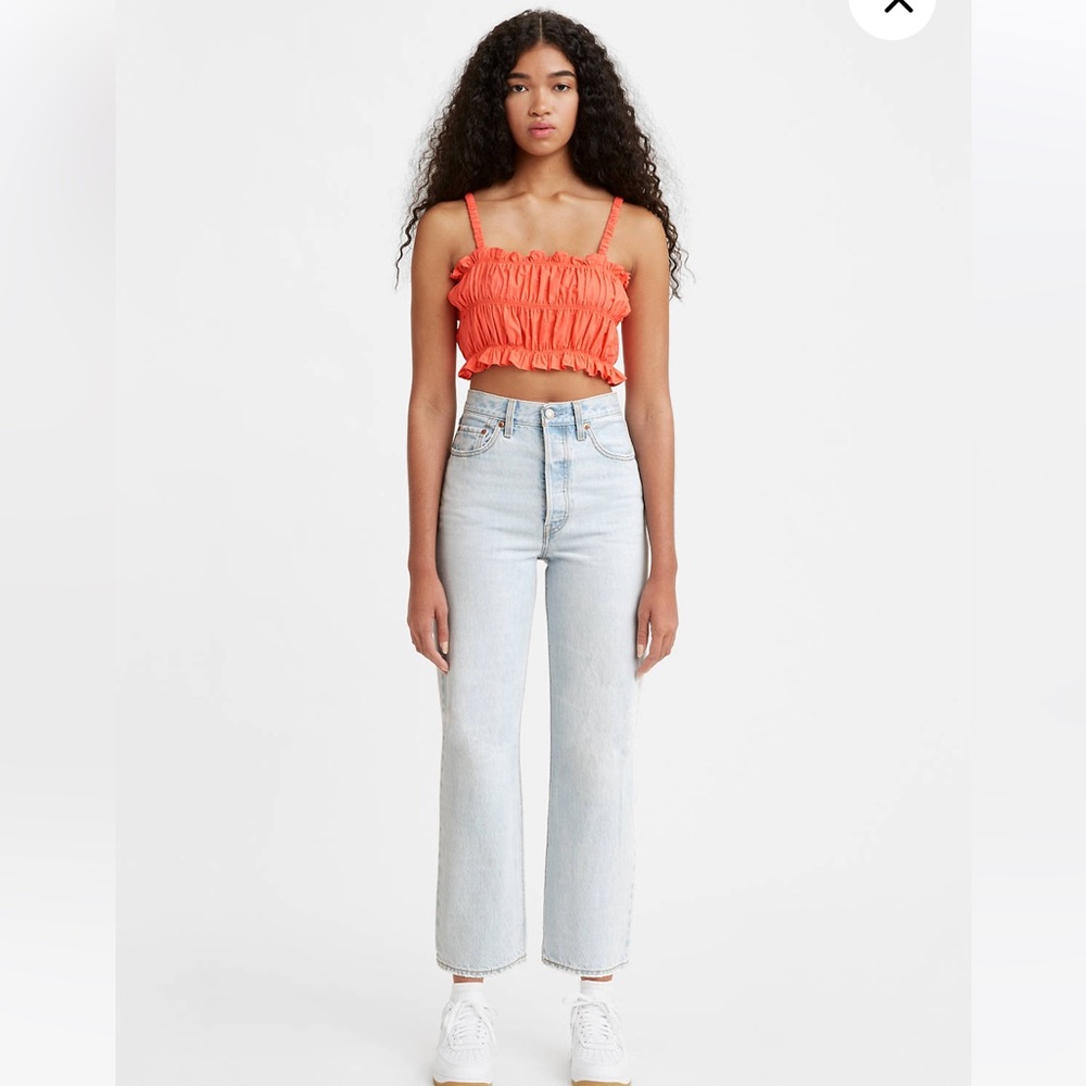 Levi’s Jeans Ribcage Straight Ankle Size 27 W 27 L Button Fly Light Wash Nwot